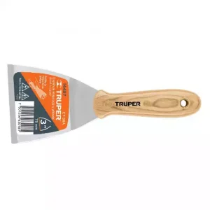 Truper Espátula afilada y angulada mango de madera